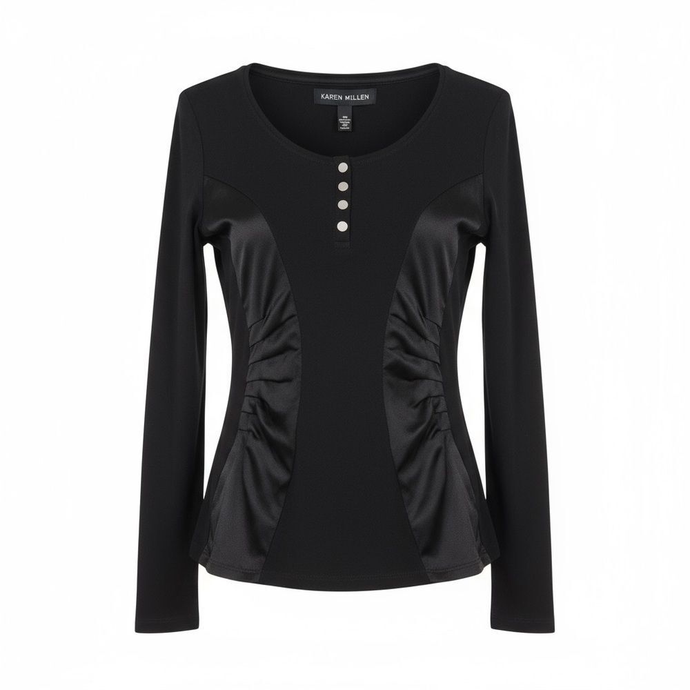 Vintage Karen Millen Black Longsleeve top